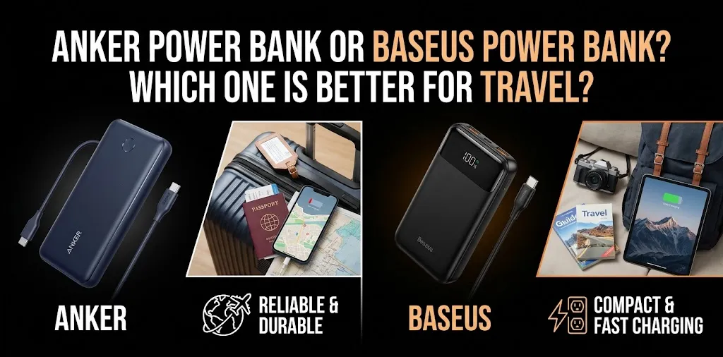 Anker power bank or Baseus power bank Which one is better for travel