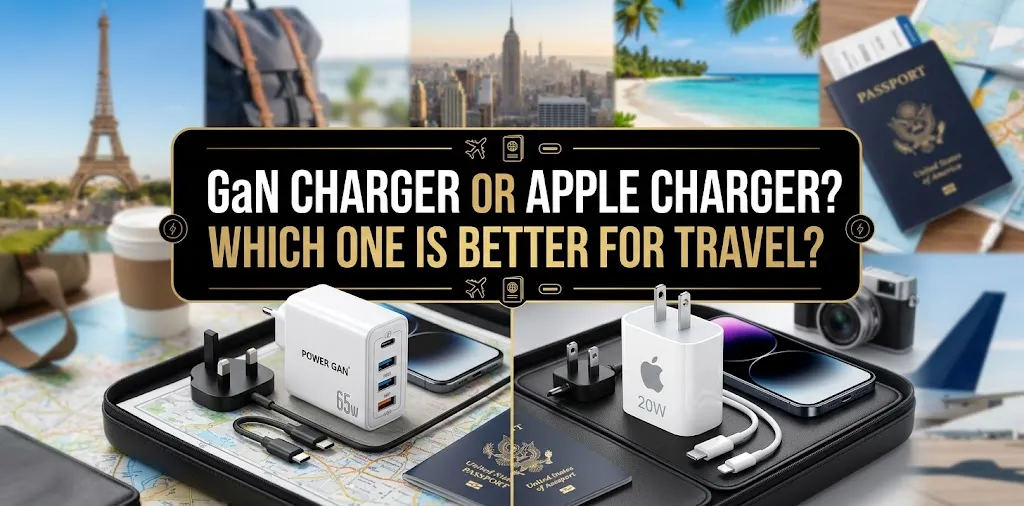 GaN charger or Apple charger Which one is better for travel