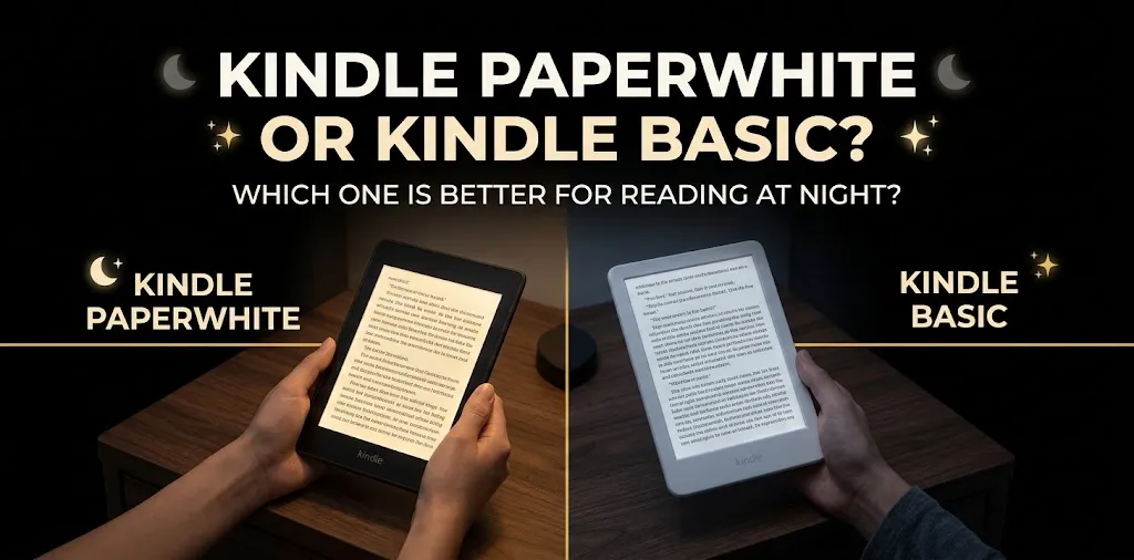 Kindle Paperwhite or Kindle Basic Which one is better for reading at night