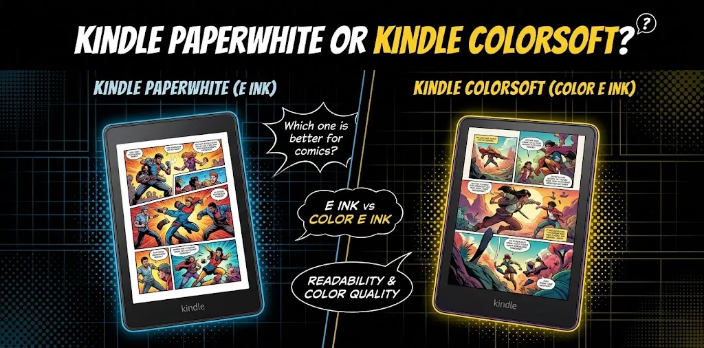 Kindle Paperwhite or Kindle Colorsoft Which one is better for comics