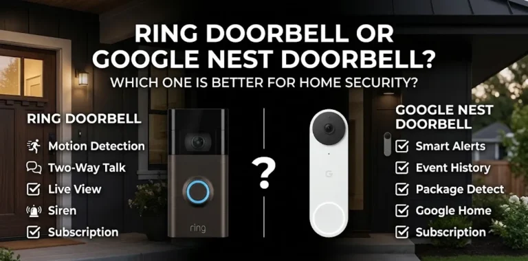 Ring Doorbell or Google Nest Doorbell Which one is better for home security