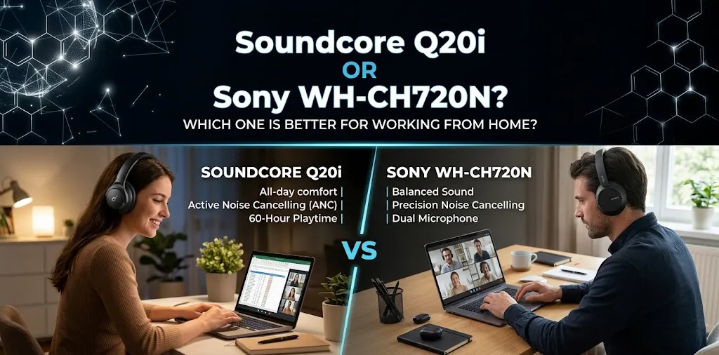 Soundcore Q20i or Sony WH-CH720N Which one is better for working from home