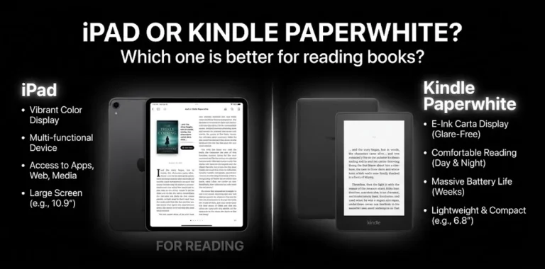 iPad or Kindle Paperwhite Which one is better for reading books